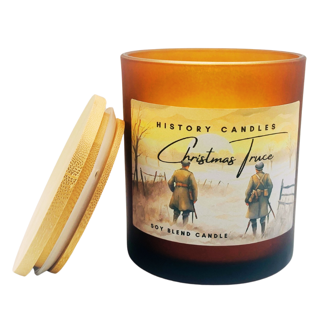 Christmas Truce - 10oz Double Wick Amber Jar
