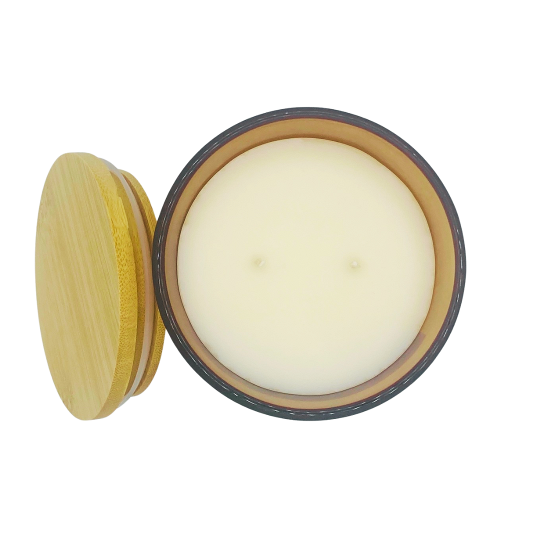 Christmas Truce - 10oz Double Wick Amber Jar