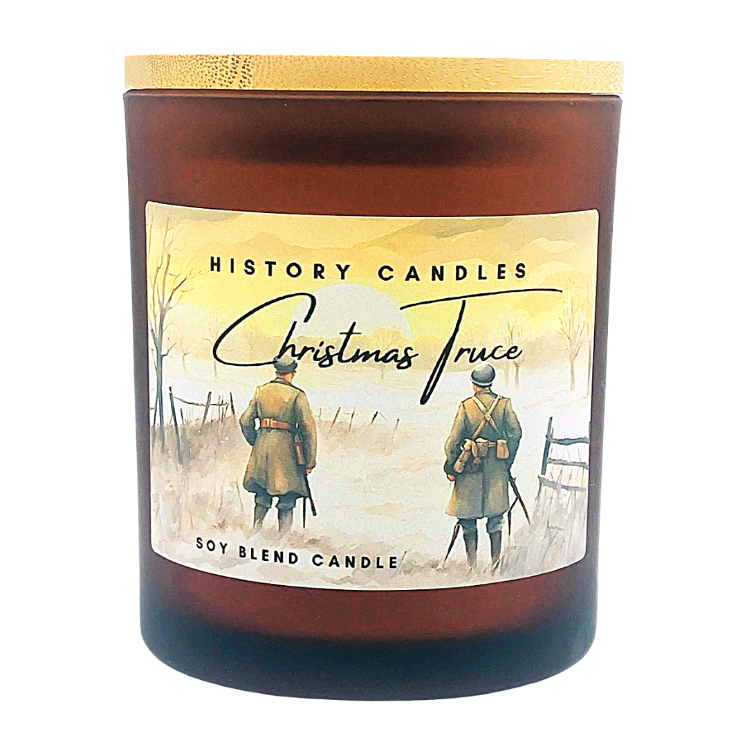 Christmas Truce - 10oz Double Wick Amber Jar