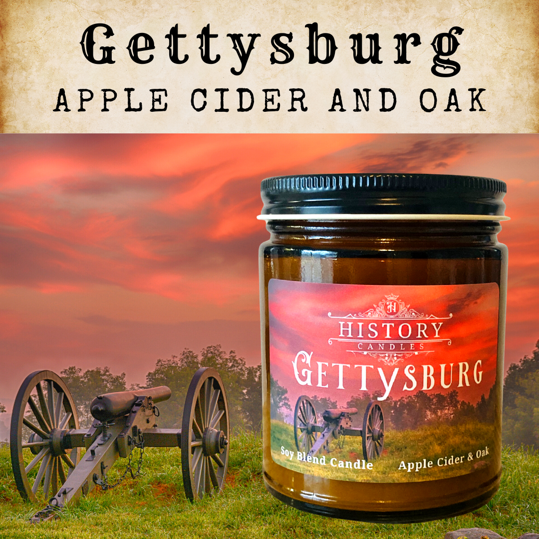 Gettysburg History Candle - History Buff Gift