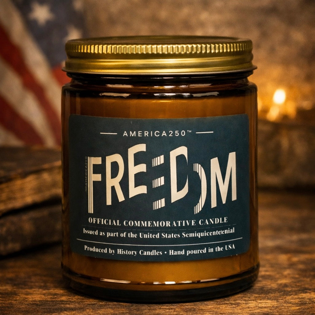 Freedom candle from the America250™ collection by History Candles