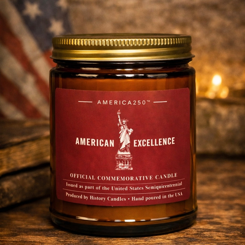 American Excellence candle from the America250™ collection by History Candles
